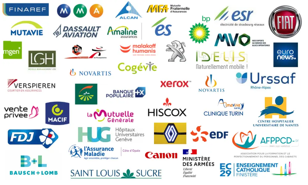 Mosaïque de références clients de PatrickJAYCommunications